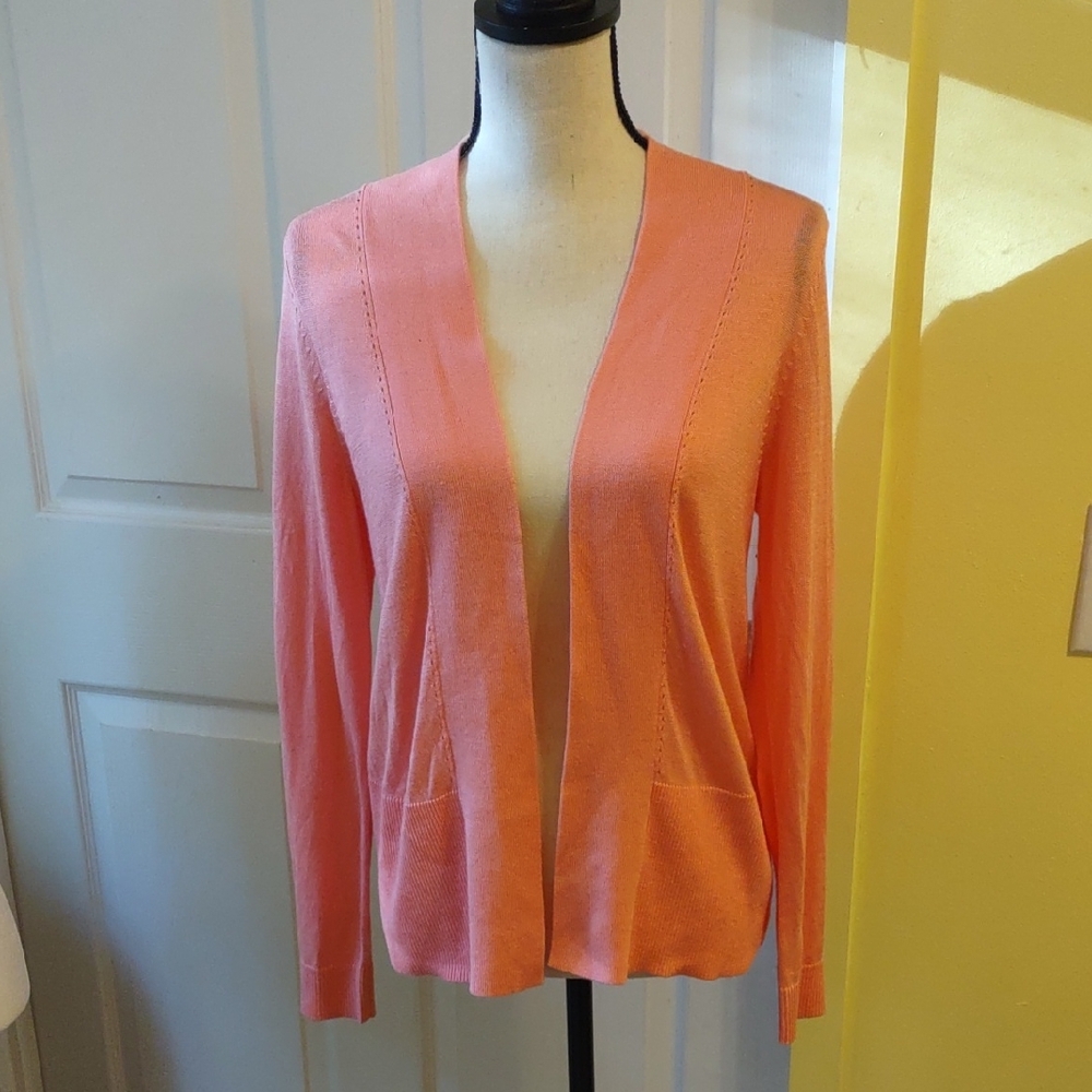 Eleven Eleven Coral Open-Front Women's Cardigan